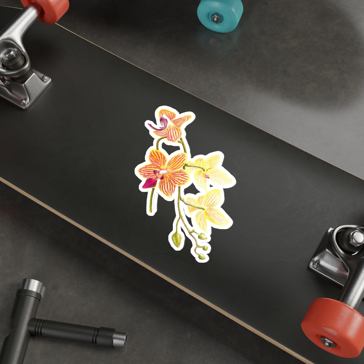 Vibrant Floral Die-Cut Stickers for Personalization, Laptop Decor, Water Bottles, Scrapbooking, Gifts