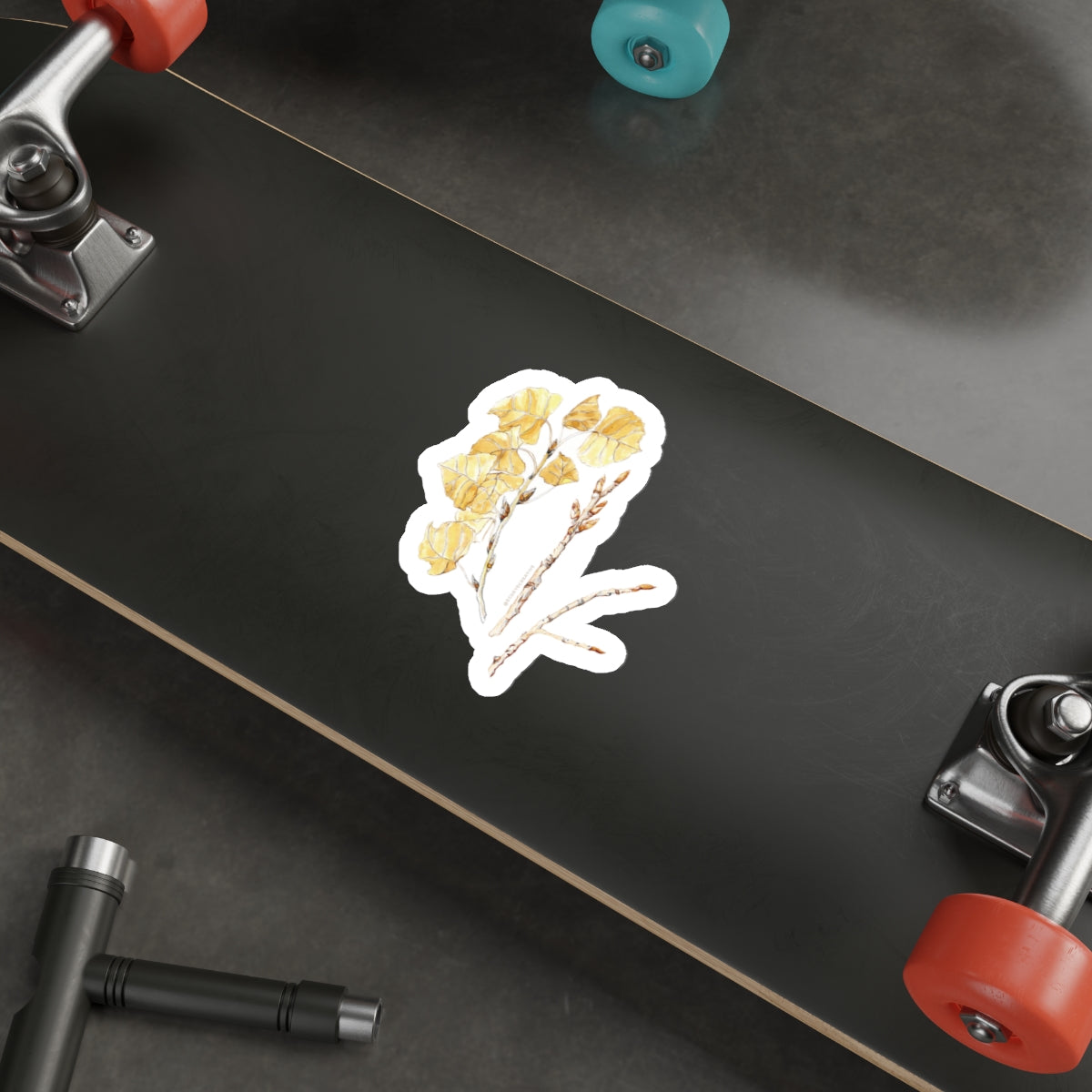 Botanical Die-Cut Stickers - Aesthetic Floral Adhesives for Laptops & Journals