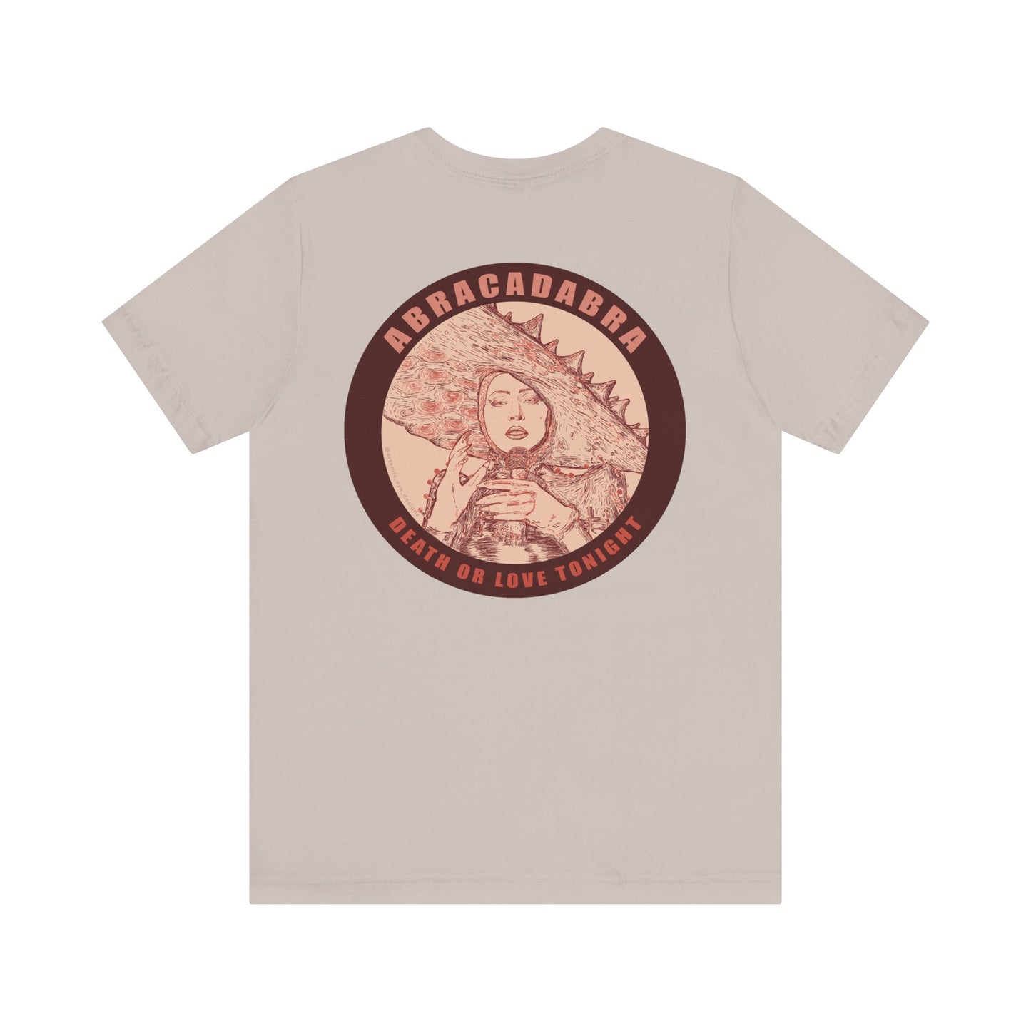 Mayhem Short Sleeve T-Shirt - Lady in Red, Death or Love Tonight, Pop Art Tee