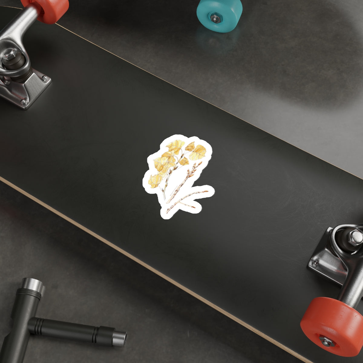 Botanical Die-Cut Stickers - Aesthetic Floral Adhesives for Laptops & Journals