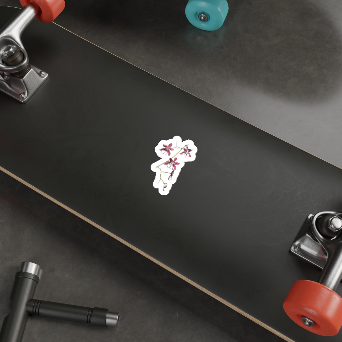 Beautiful Orchid Die-Cut Stickers | Floral Laptop Decal | Perfect for Nature Lovers