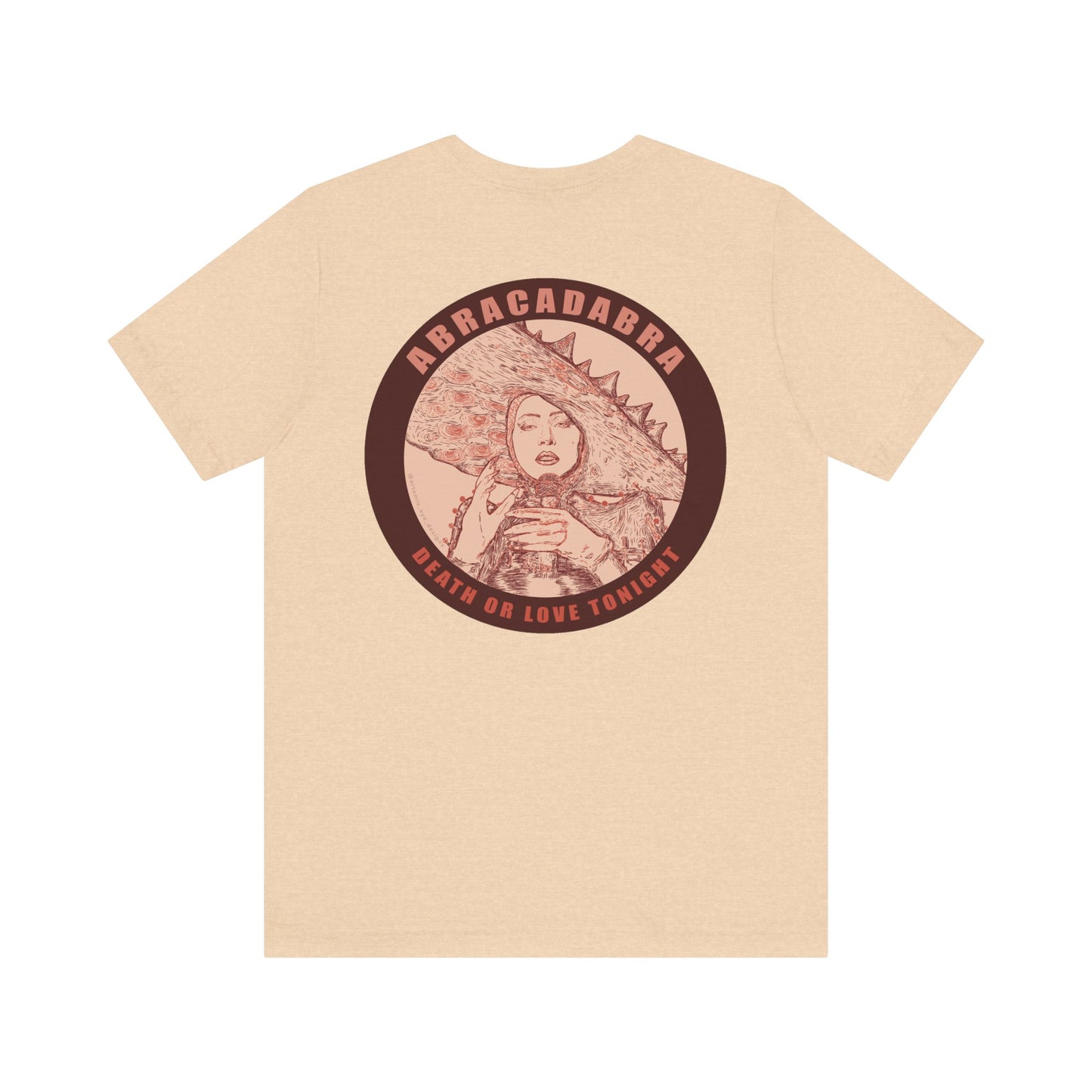 Mayhem Short Sleeve T-Shirt - Lady in Red, Death or Love Tonight, Pop Art Tee