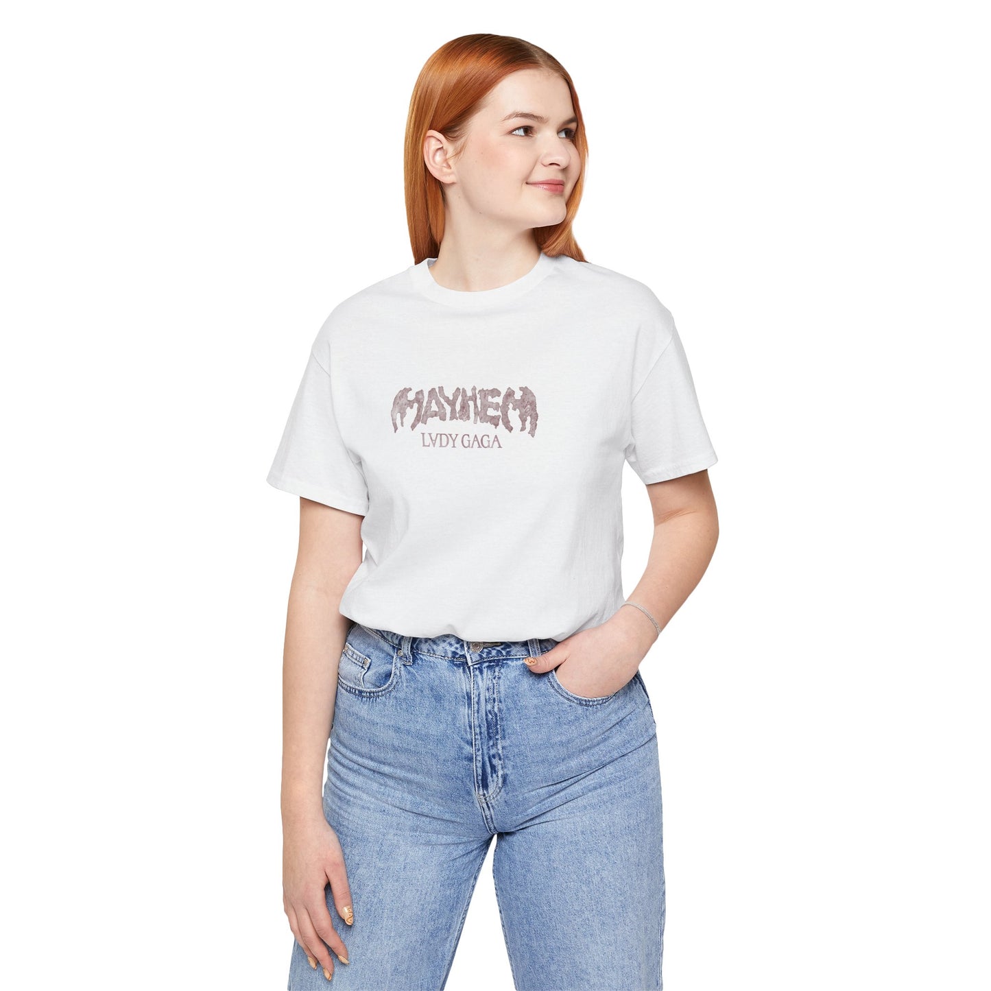 Mayhem Short Sleeve T-Shirt - Lady in Red, Death or Love Tonight, Pop Art Tee