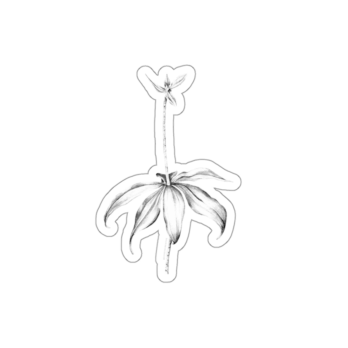 Elegant Floral Die-Cut Stickers - Perfect for Decor & Gifts