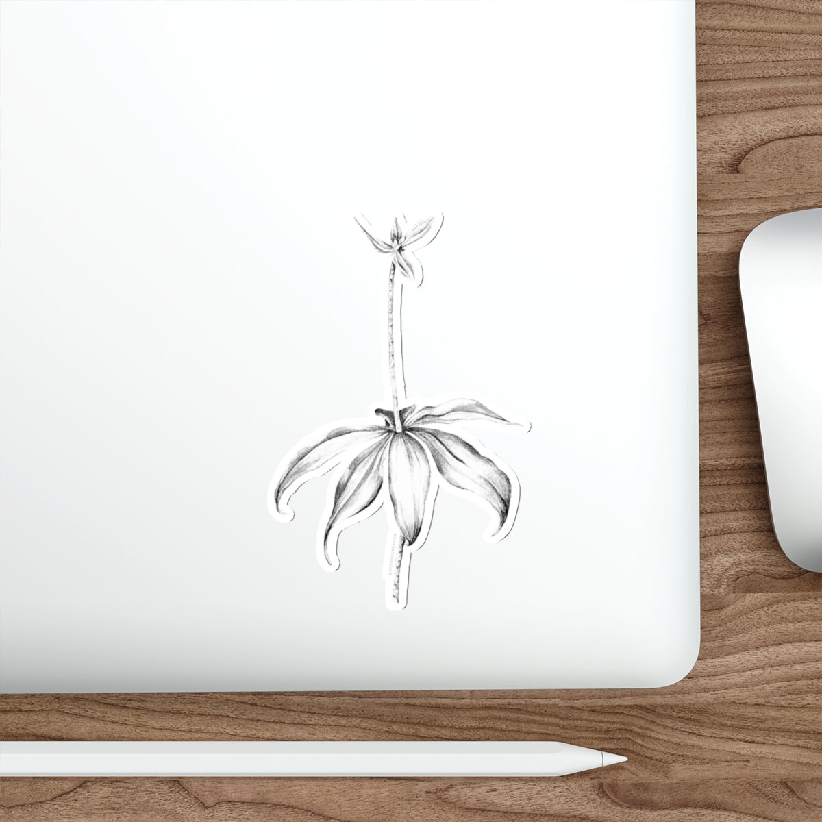 Elegant Floral Die-Cut Stickers - Perfect for Decor & Gifts