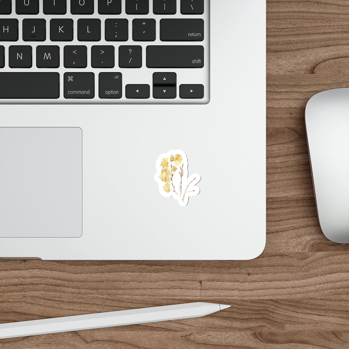 Botanical Die-Cut Stickers - Aesthetic Floral Adhesives for Laptops & Journals