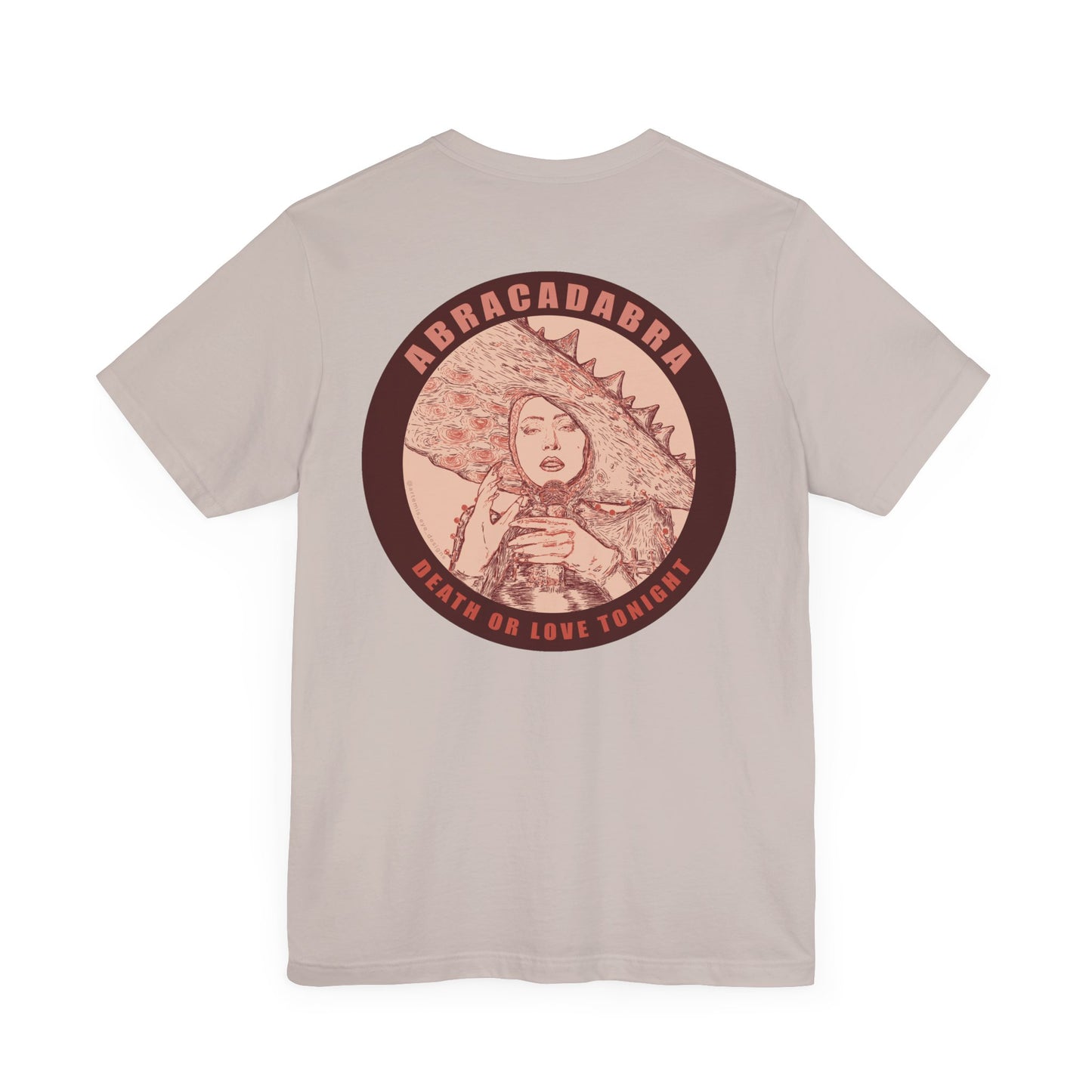 Mayhem Short Sleeve T-Shirt - Lady in Red, Death or Love Tonight, Pop Art Tee