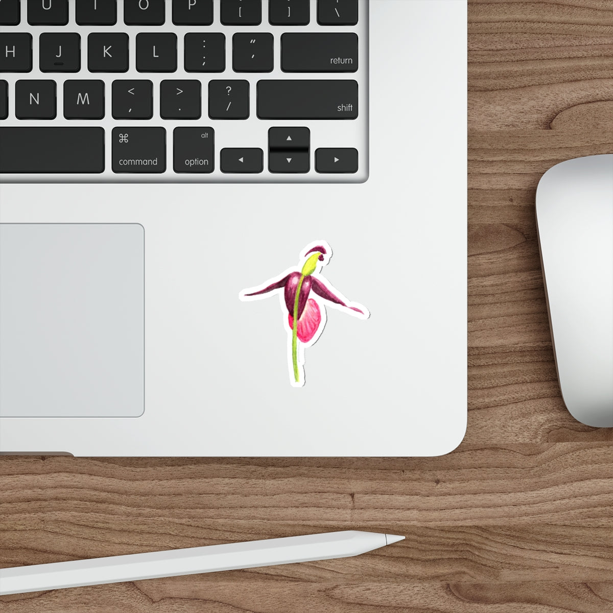 Artistic Floral Die-Cut Stickers - Botanical Vibes for Laptop & Decor