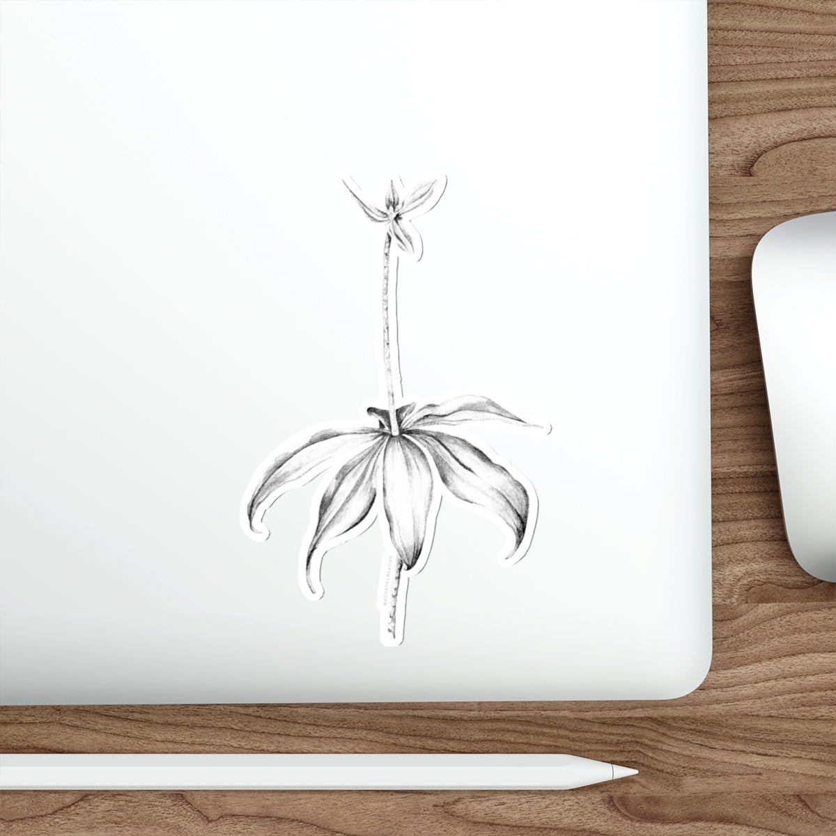 Elegant Floral Die-Cut Stickers - Perfect for Decor & Gifts