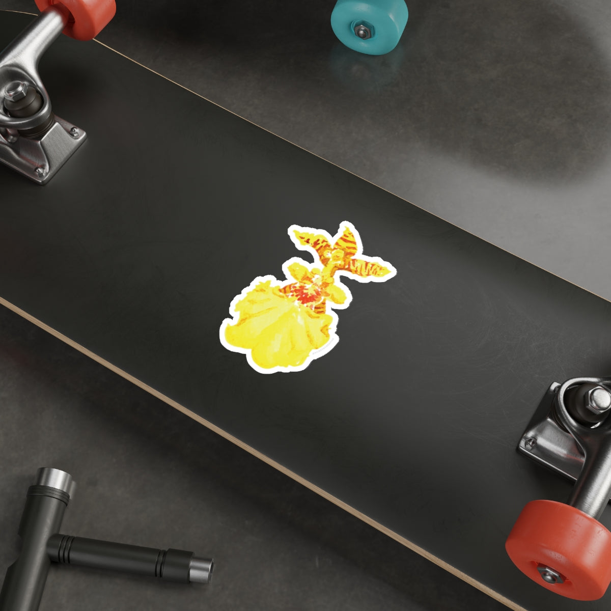 Tropical Orchid Die-Cut Stickers - Perfect for Summer Vibes & Laptop Decor