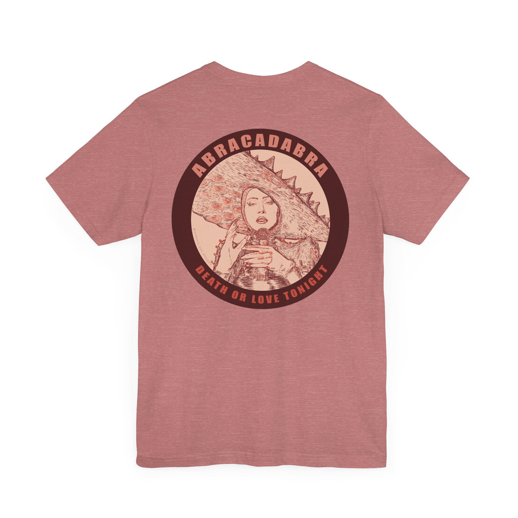 Mayhem Short Sleeve T-Shirt - Lady in Red, Death or Love Tonight, Pop Art Tee