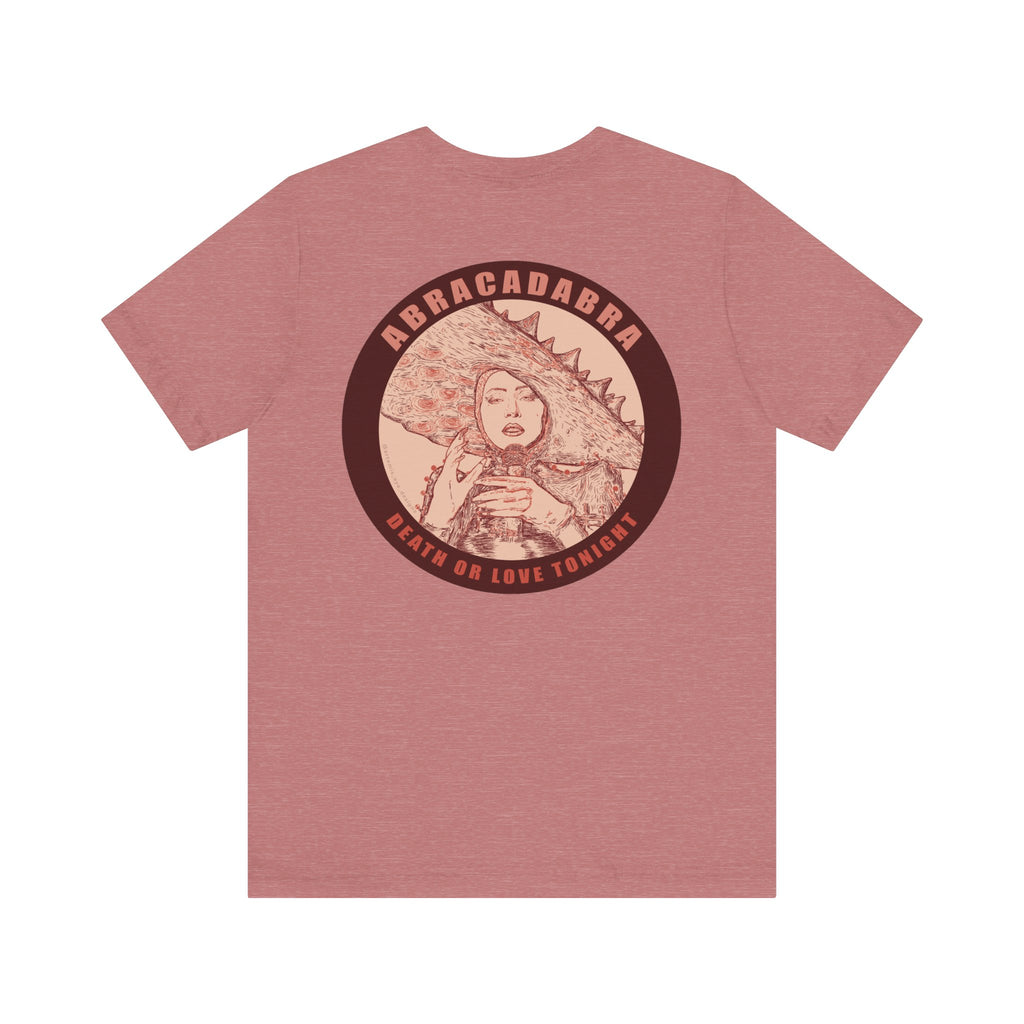 Mayhem Short Sleeve T-Shirt - Lady in Red, Death or Love Tonight, Pop Art Tee