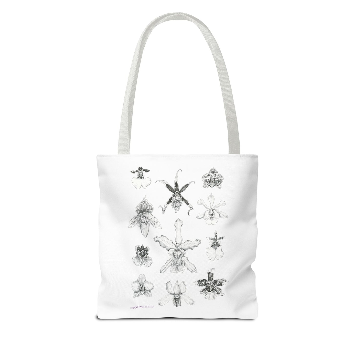 Orchid Illustration Tote Bag - Unique Botanical Design