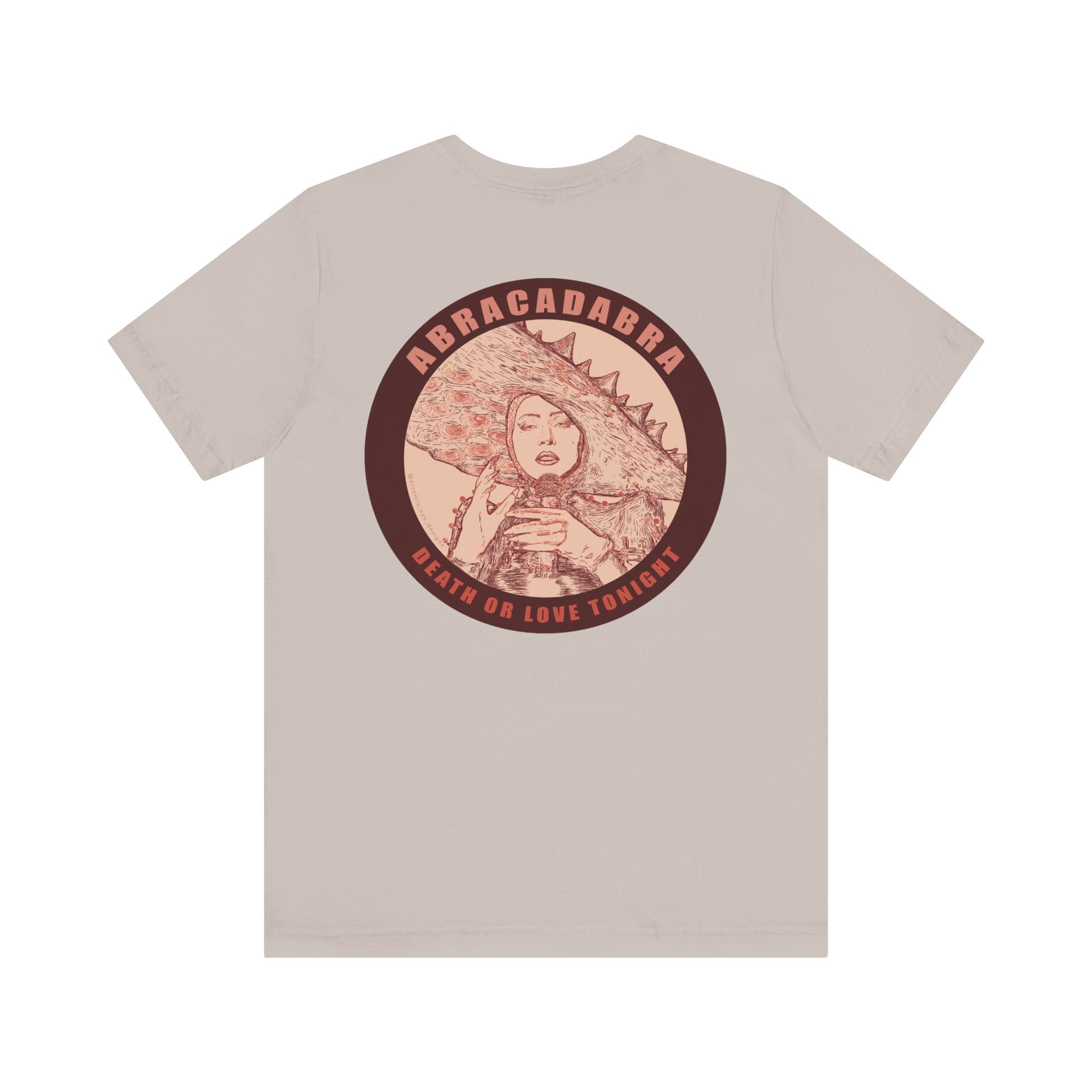 Mayhem Short Sleeve T-Shirt - Lady in Red, Death or Love Tonight, Pop Art Tee