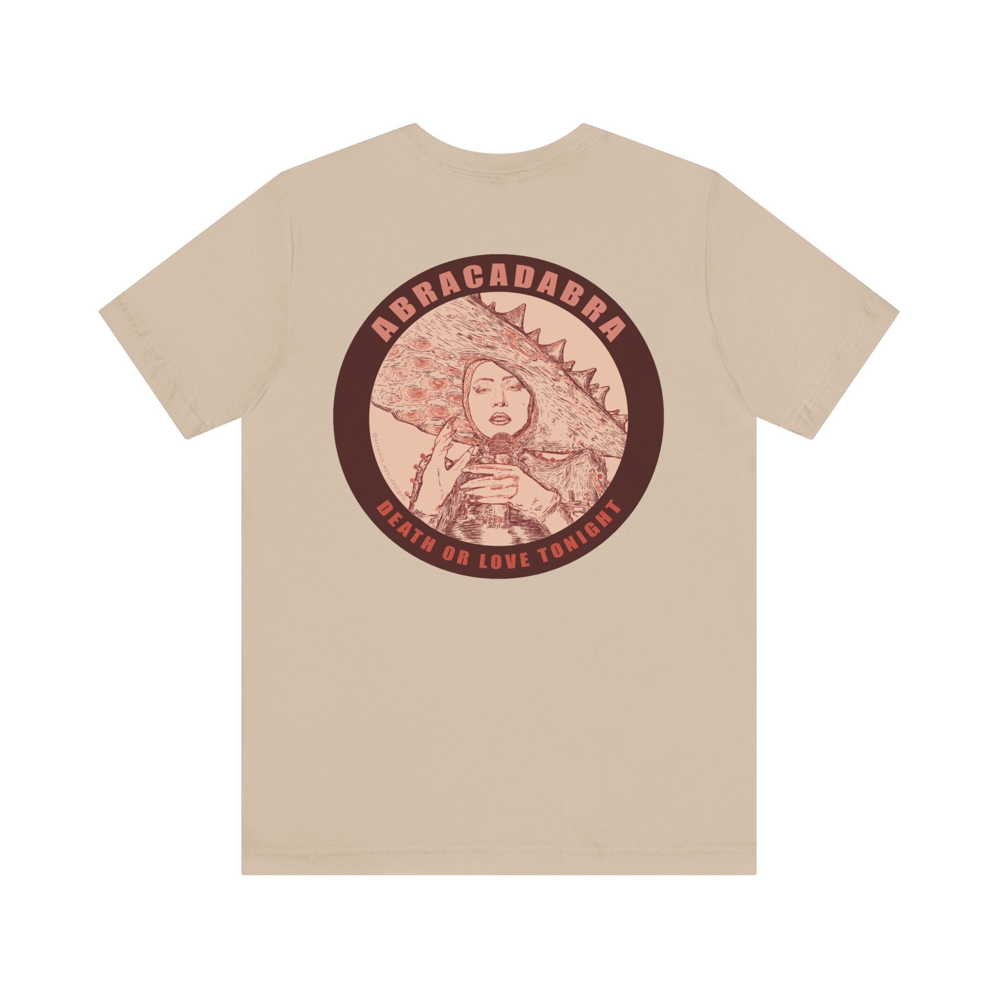 Mayhem Short Sleeve T-Shirt - Lady in Red, Death or Love Tonight, Pop Art Tee