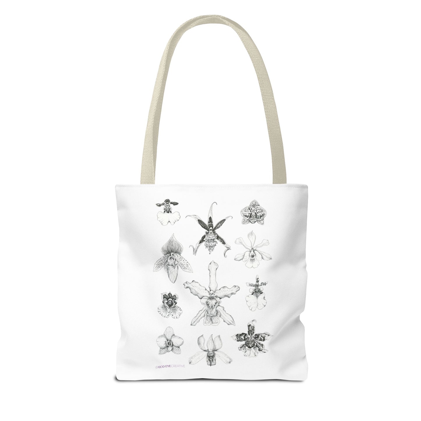 Orchid Illustration Tote Bag - Unique Botanical Design