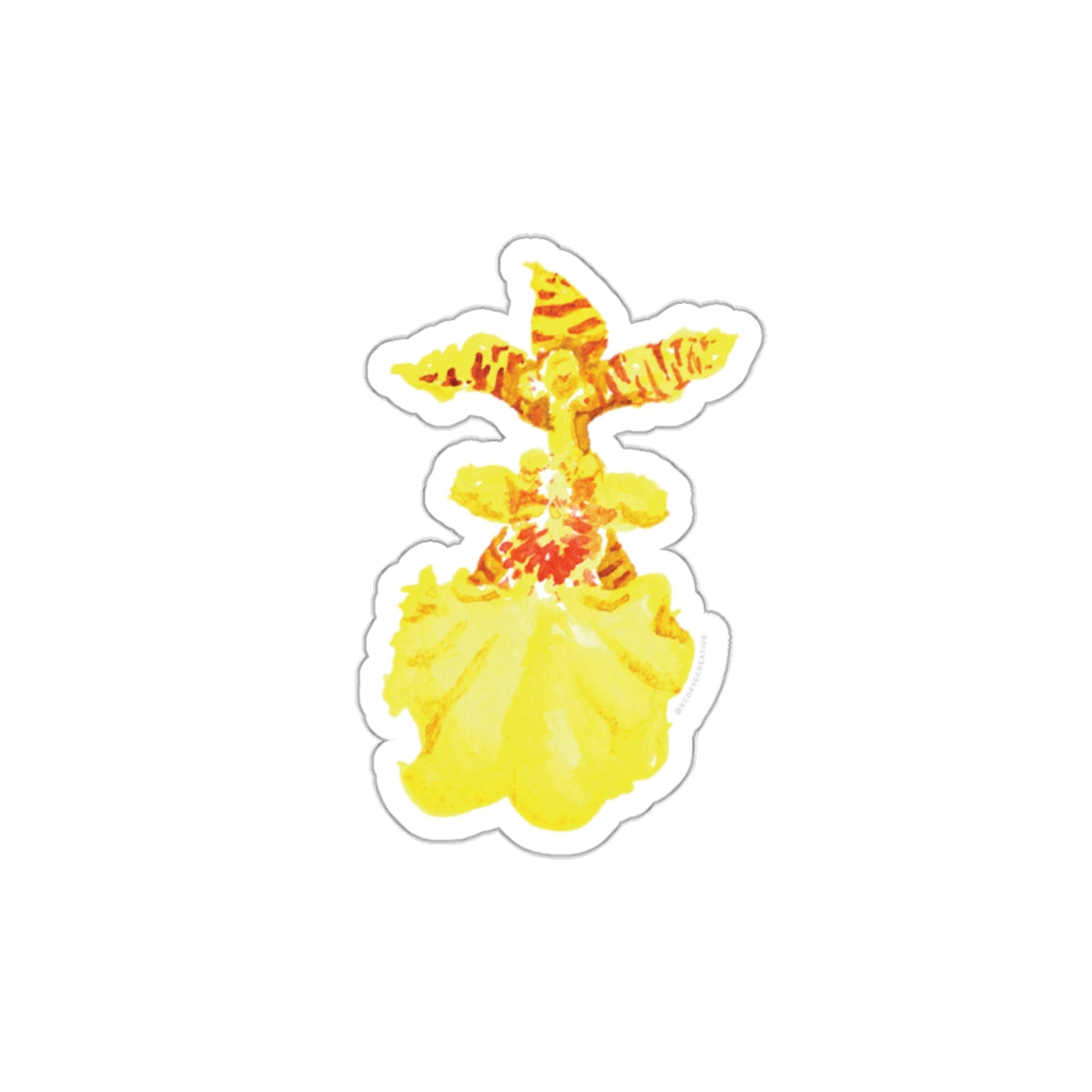 Tropical Orchid Die-Cut Stickers - Perfect for Summer Vibes & Laptop Decor