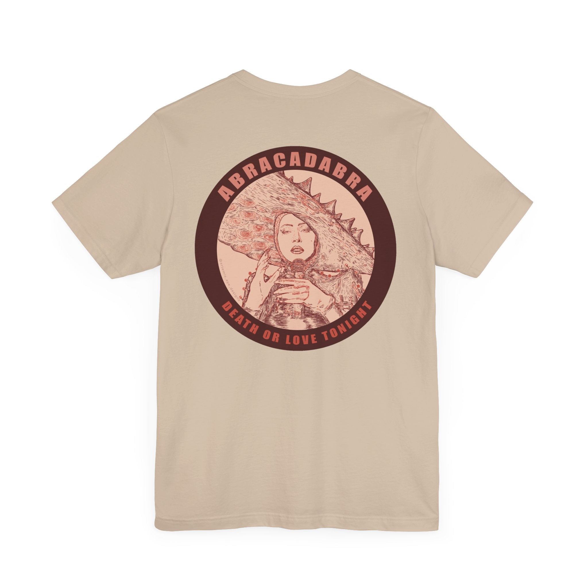 Mayhem Short Sleeve T-Shirt - Lady in Red, Death or Love Tonight, Pop Art Tee