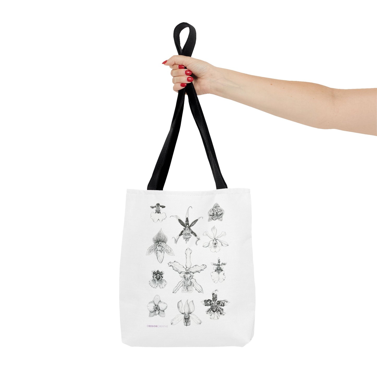 Orchid Illustration Tote Bag - Unique Botanical Design