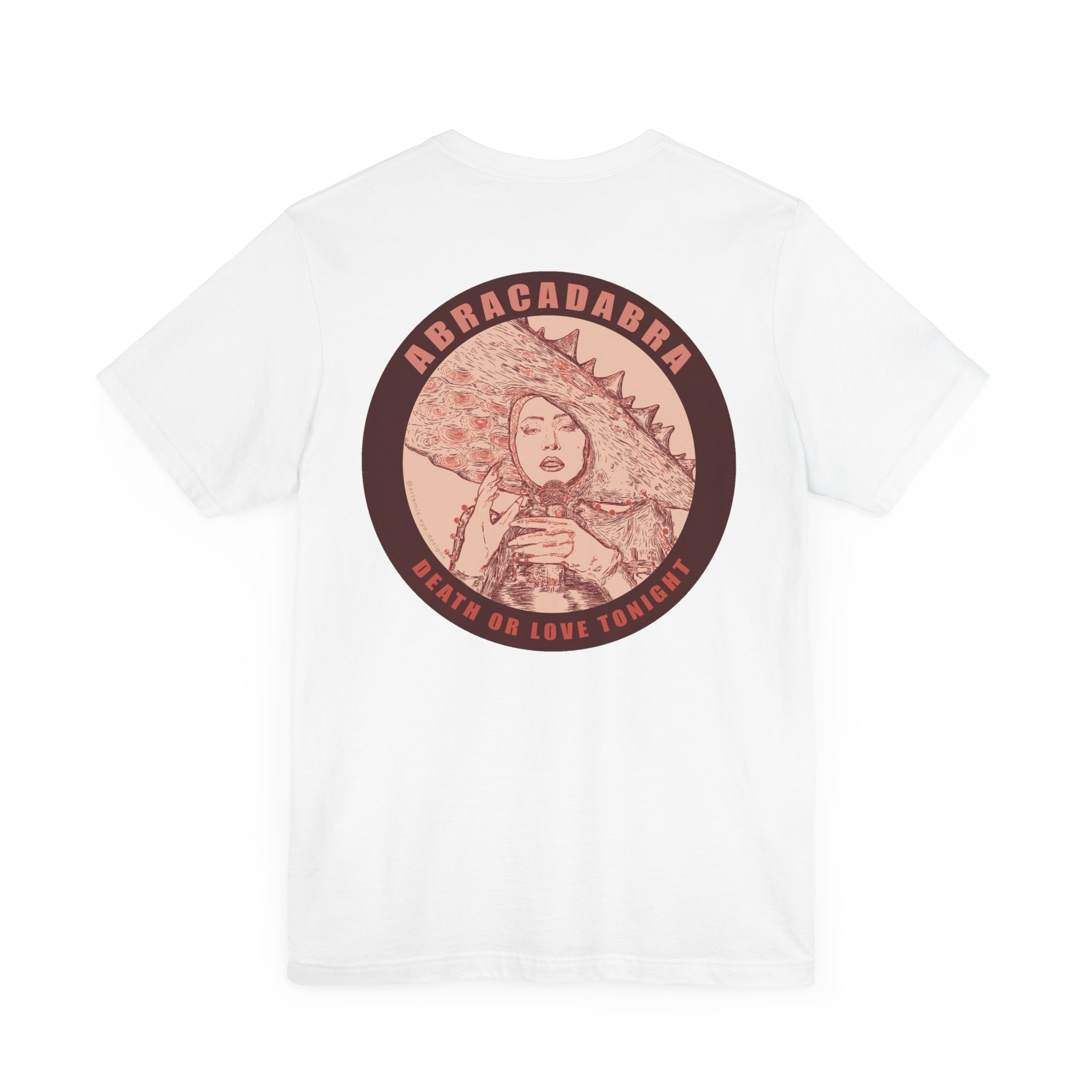 Mayhem Short Sleeve T-Shirt - Lady in Red, Death or Love Tonight, Pop Art Tee