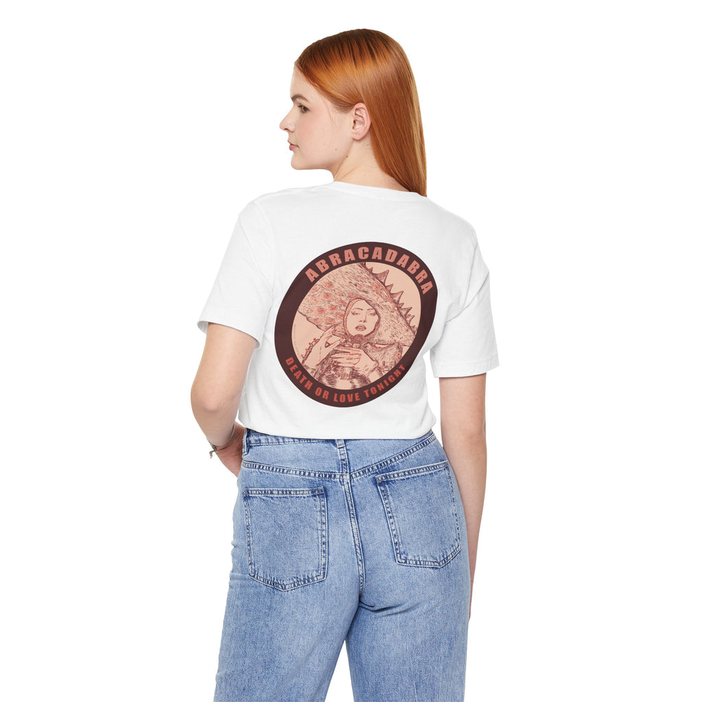 Mayhem Short Sleeve T-Shirt - Lady in Red, Death or Love Tonight, Pop Art Tee