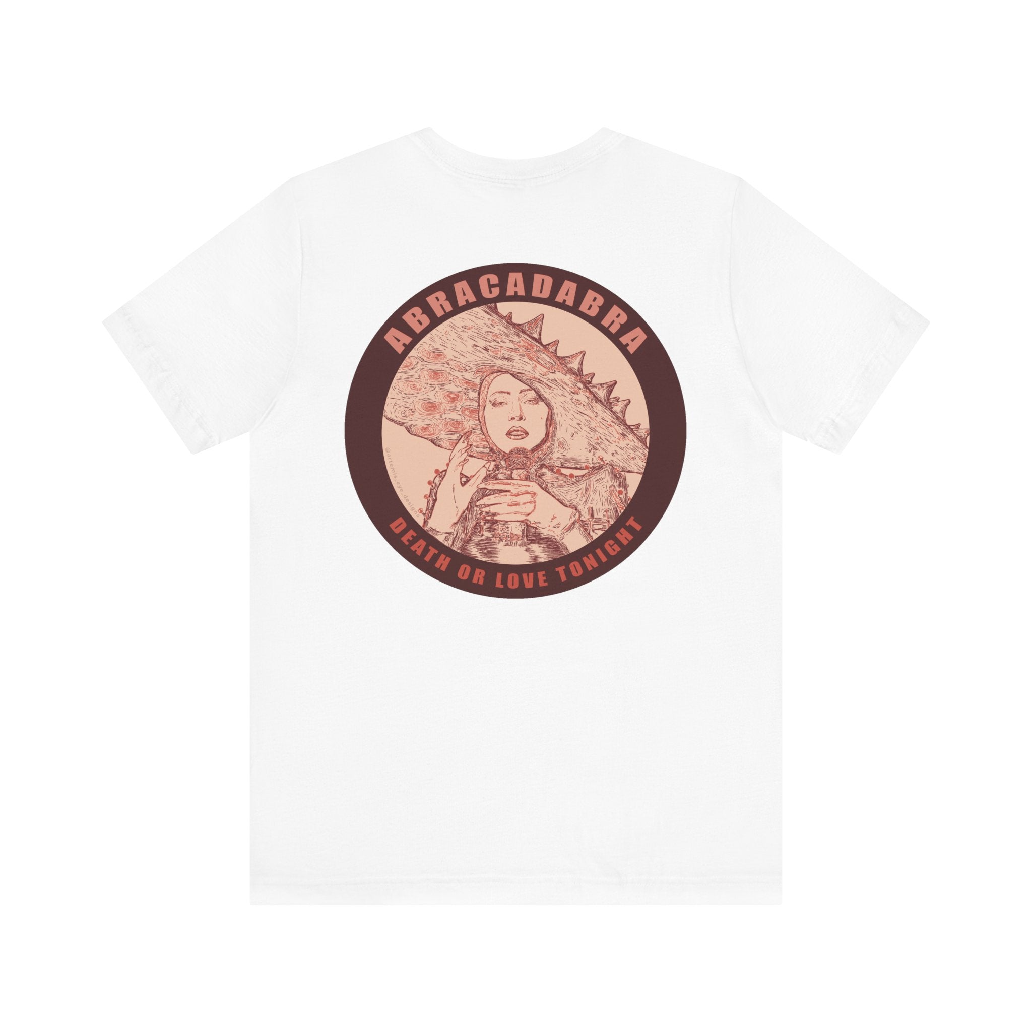 Mayhem Short Sleeve T-Shirt - Lady in Red, Death or Love Tonight, Pop Art Tee