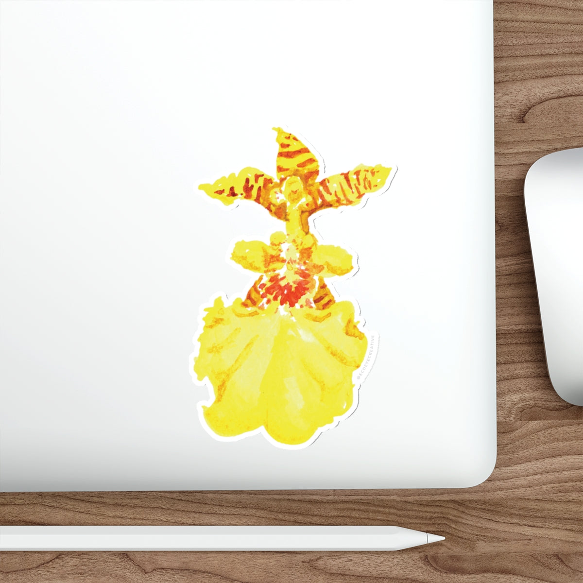 Tropical Orchid Die-Cut Stickers - Perfect for Summer Vibes & Laptop Decor