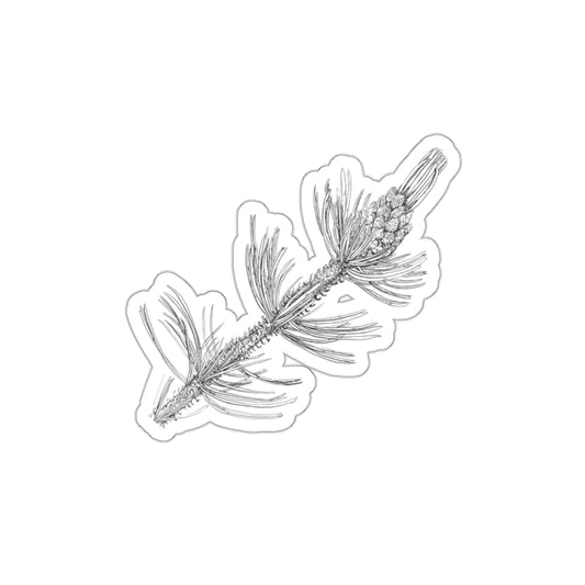 Elegant Die-Cut Pinecone Stickers - Nature-Inspired Decor for Eco-Lovers