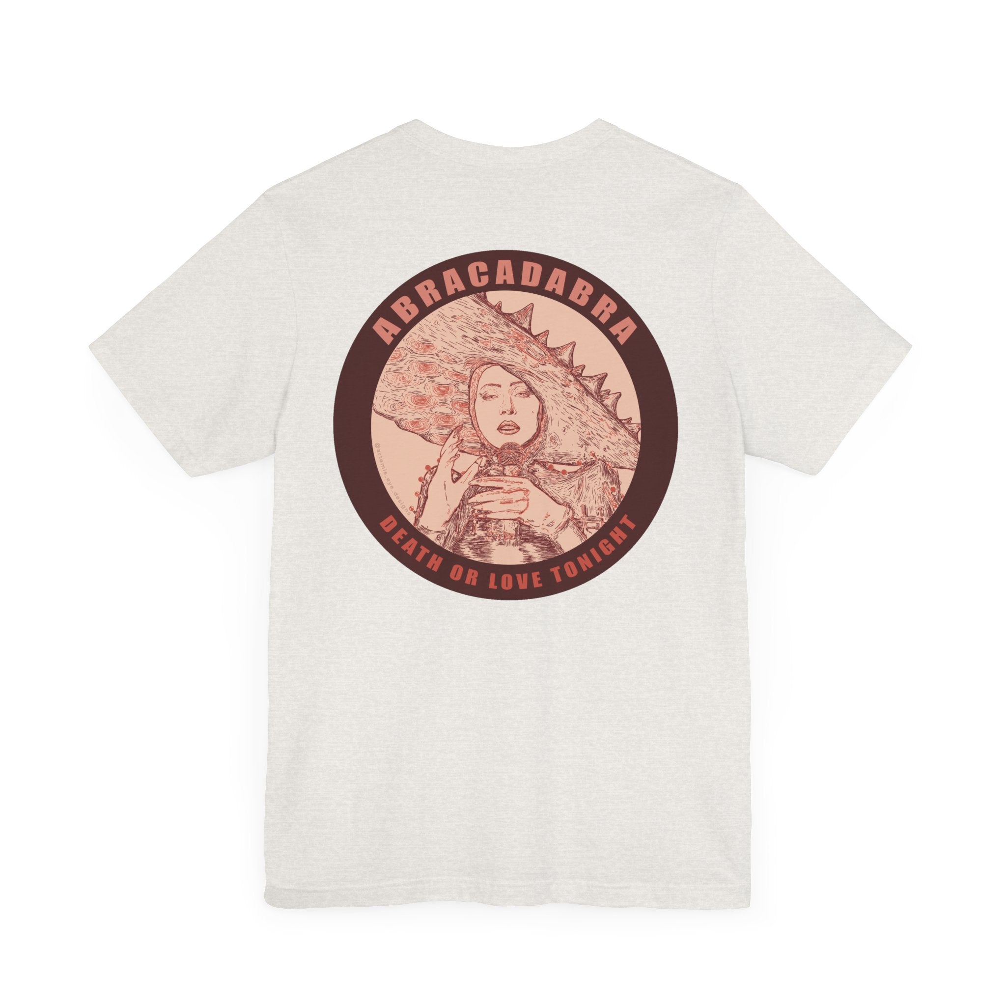 Mayhem Short Sleeve T-Shirt - Lady in Red, Death or Love Tonight, Pop Art Tee