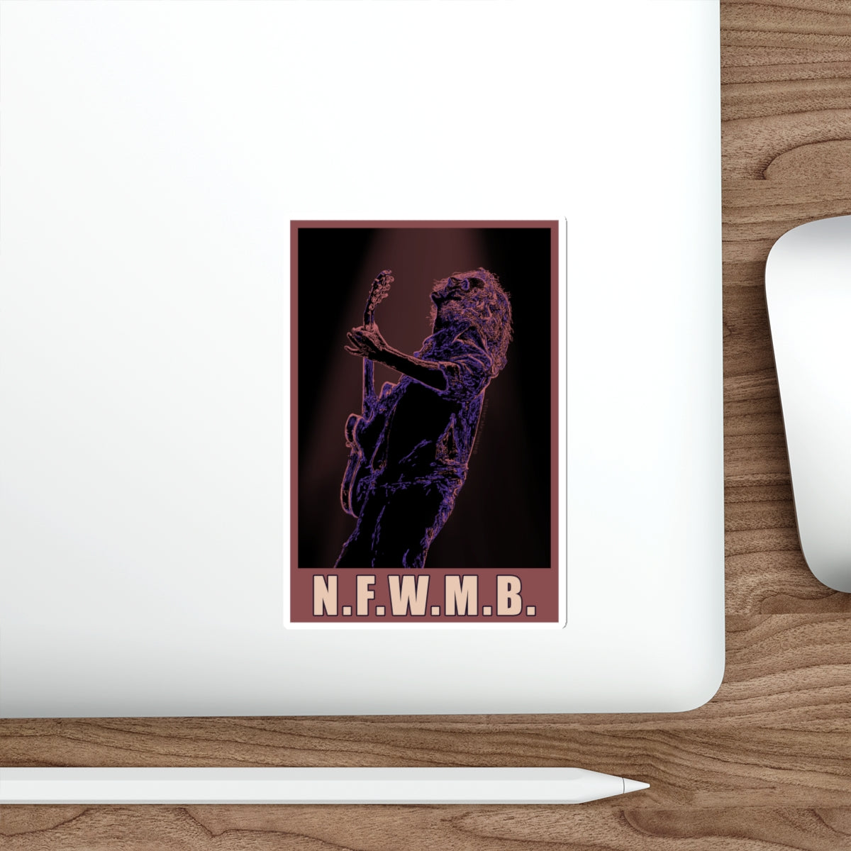N.F.W.M.B. Die-Cut Stickers - Rock Music Vibe for Creative Souls