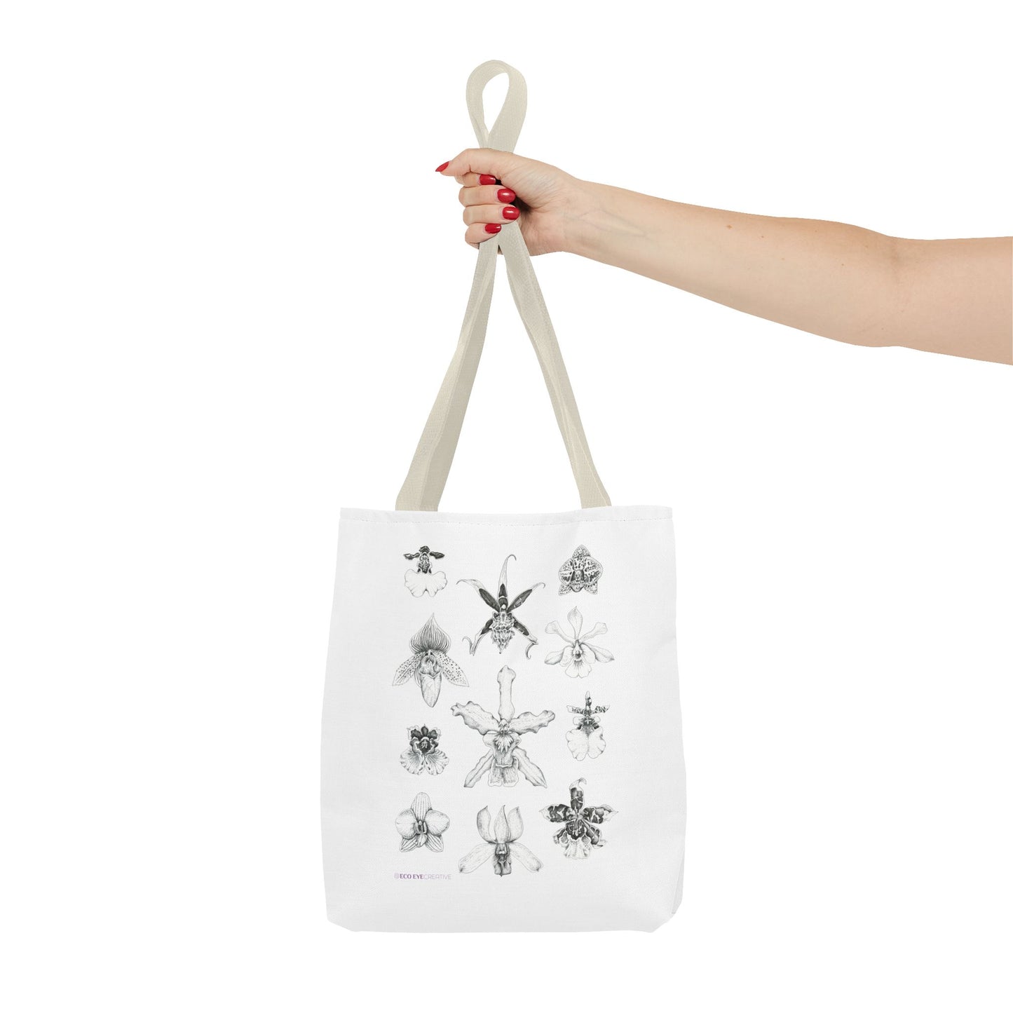 Orchid Illustration Tote Bag - Unique Botanical Design