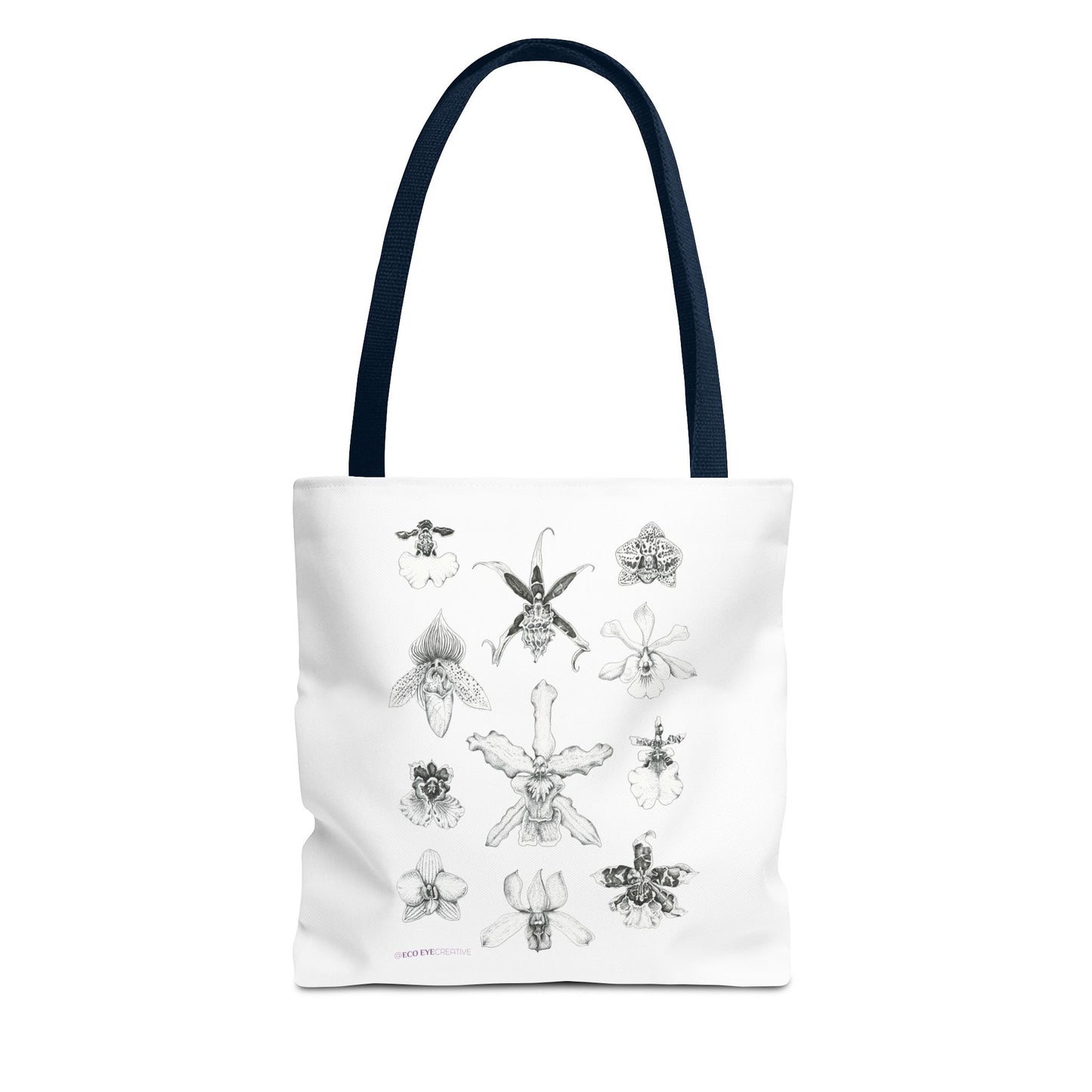 Orchid Illustration Tote Bag - Unique Botanical Design