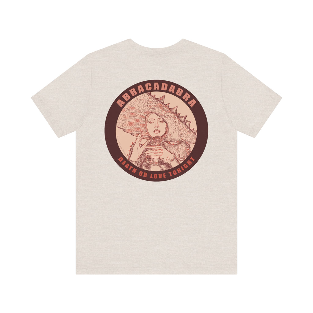 Mayhem Short Sleeve T-Shirt - Lady in Red, Death or Love Tonight, Pop Art Tee