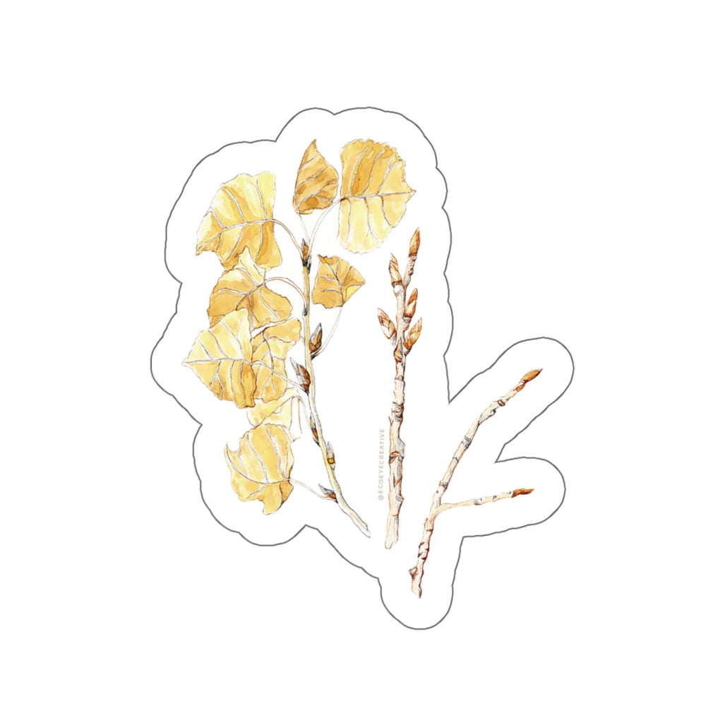 Botanical Die-Cut Stickers - Aesthetic Floral Adhesives for Laptops & Journals