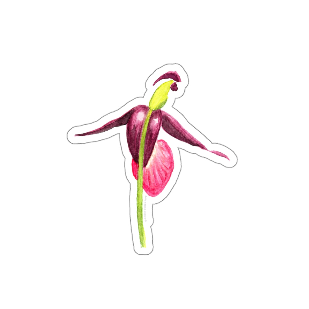 Artistic Floral Die-Cut Stickers - Botanical Vibes for Laptop & Decor