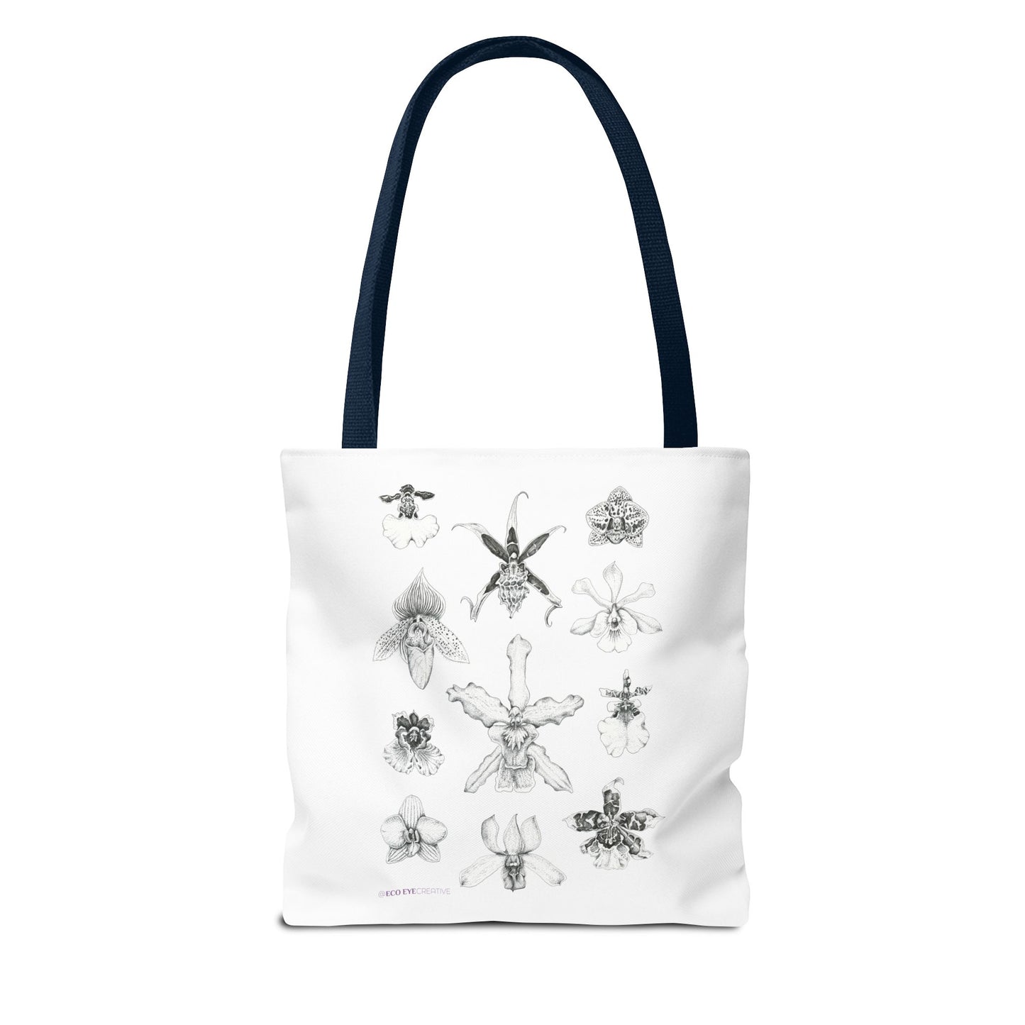 Orchid Illustration Tote Bag - Unique Botanical Design