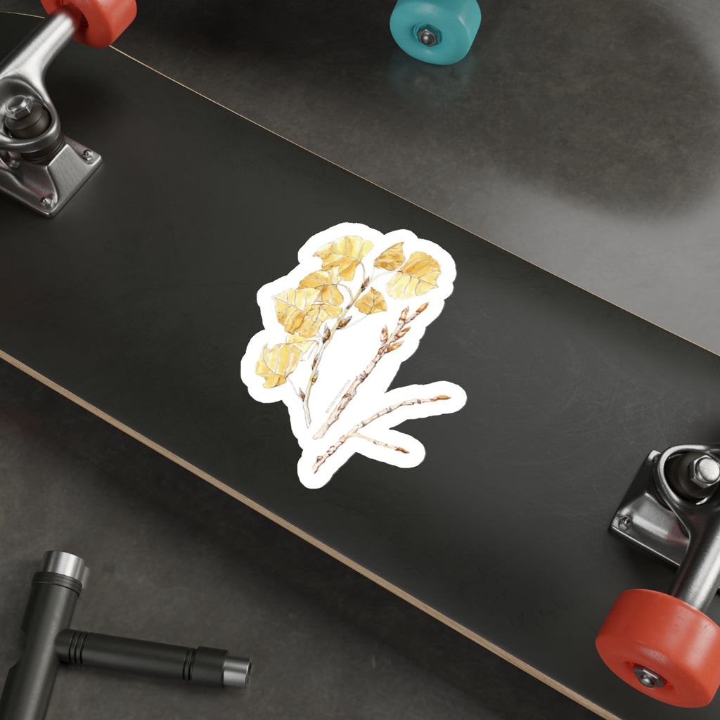 Botanical Die-Cut Stickers - Aesthetic Floral Adhesives for Laptops & Journals