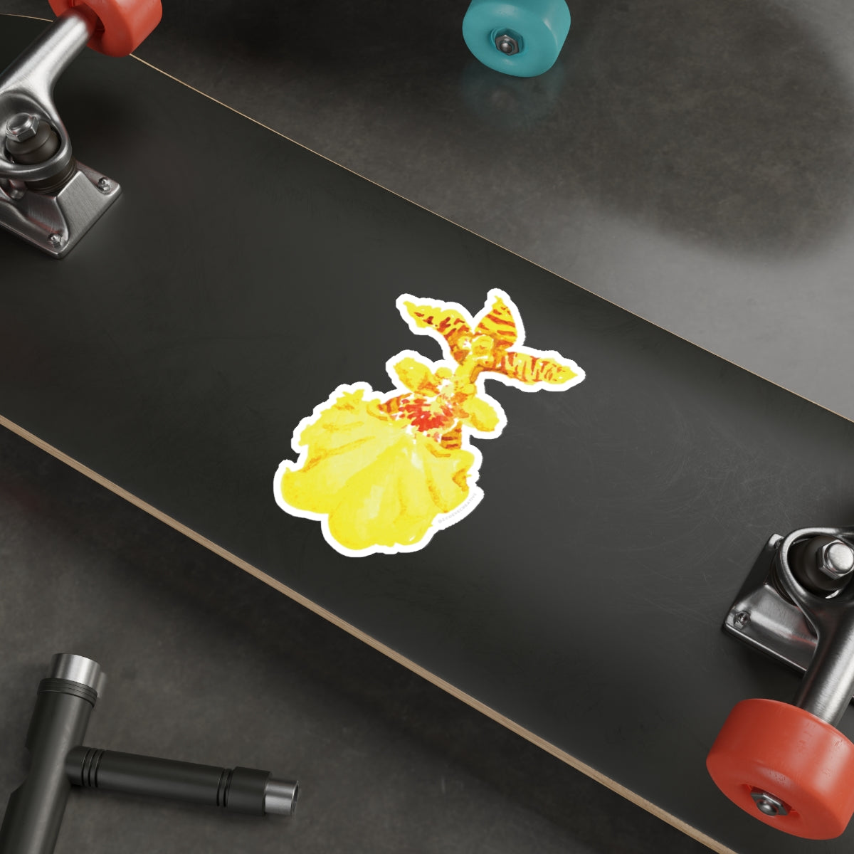 Tropical Orchid Die-Cut Stickers - Perfect for Summer Vibes & Laptop Decor