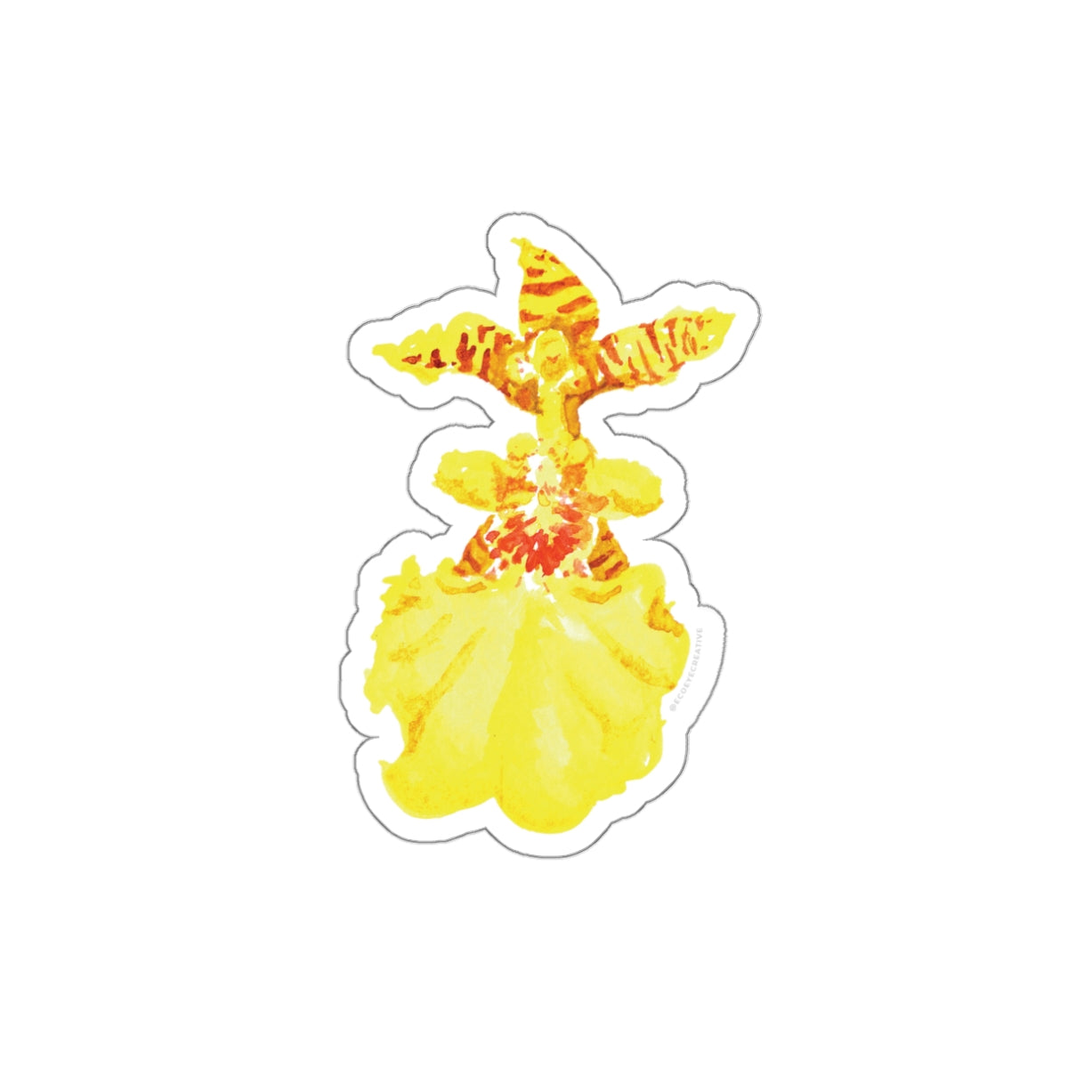 Tropical Orchid Die-Cut Stickers - Perfect for Summer Vibes & Laptop Decor