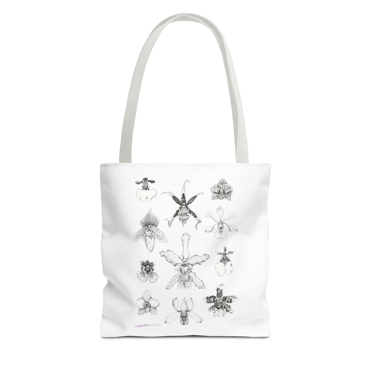 Orchid Illustration Tote Bag - Unique Botanical Design