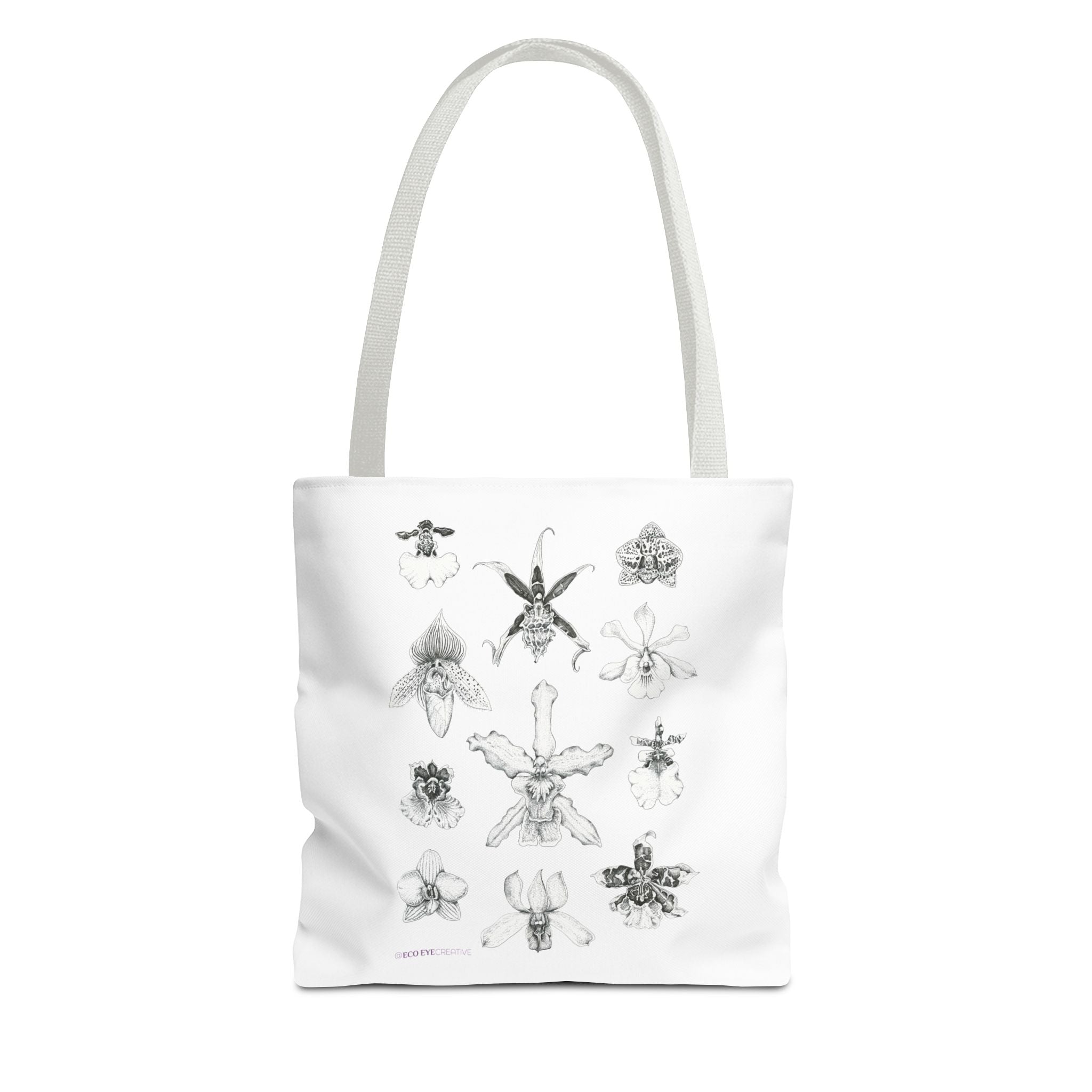Orchid Illustration Tote Bag - Unique Botanical Design