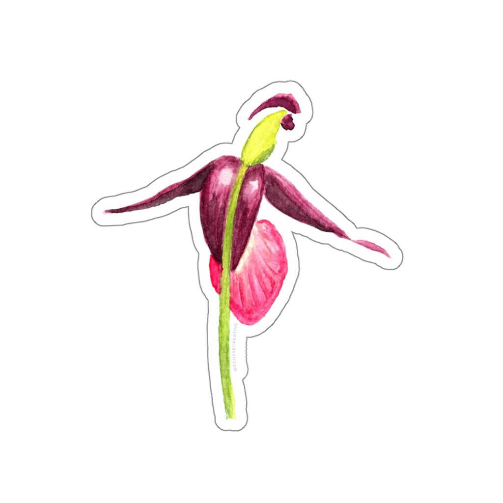 Artistic Floral Die-Cut Stickers - Botanical Vibes for Laptop & Decor