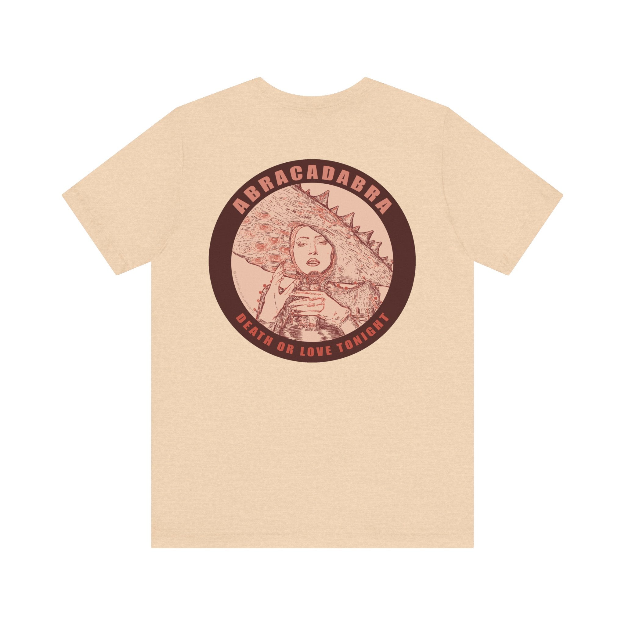 Mayhem Short Sleeve T-Shirt - Lady in Red, Death or Love Tonight, Pop Art Tee