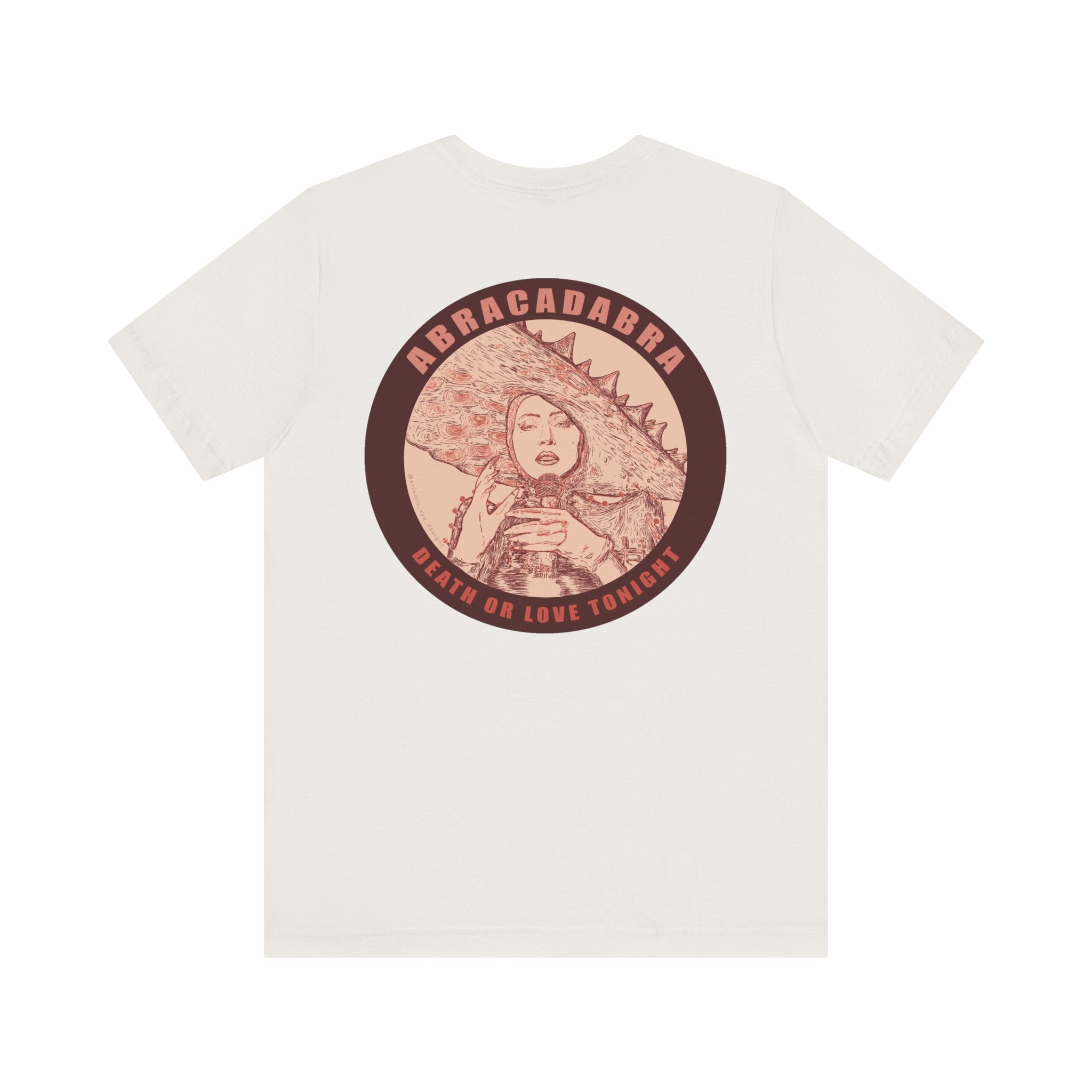 Mayhem Short Sleeve T-Shirt - Lady in Red, Death or Love Tonight, Pop Art Tee