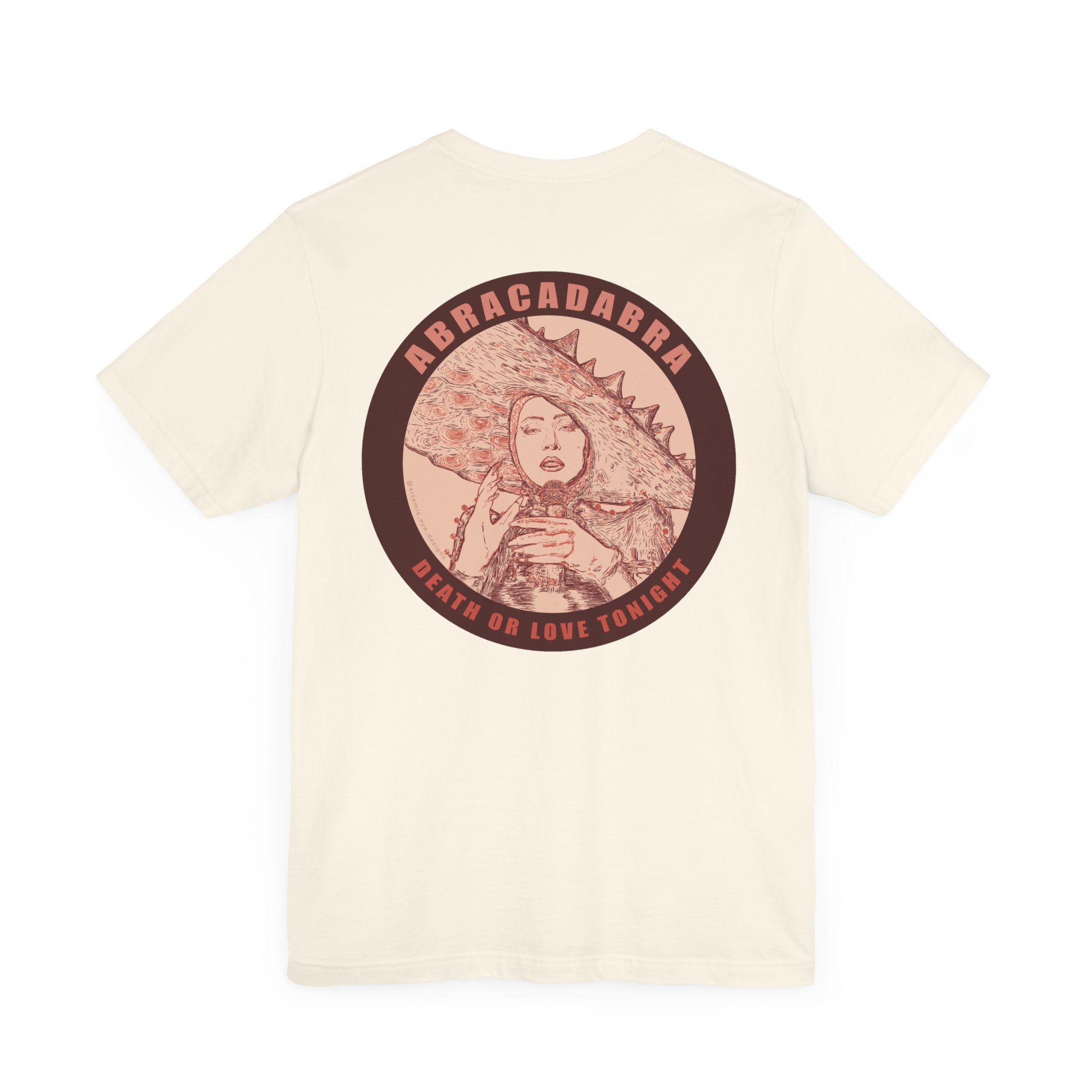 Mayhem Short Sleeve T-Shirt - Lady in Red, Death or Love Tonight, Pop Art Tee