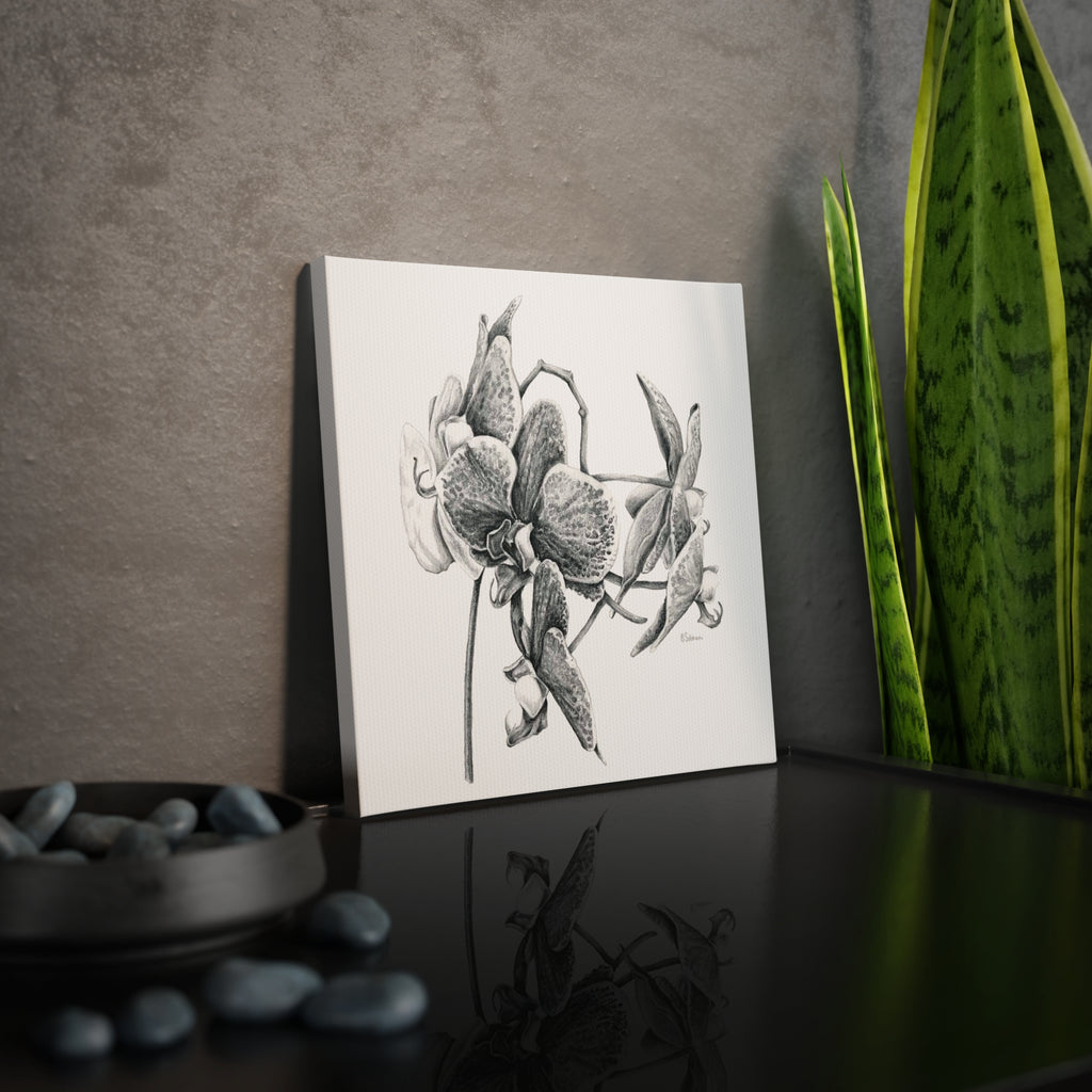 Elegant Orchid Canvas Photo Tile - Floral Wall Art for Home Decor