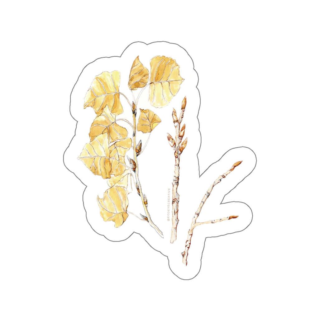 Botanical Die-Cut Stickers - Aesthetic Floral Adhesives for Laptops & Journals