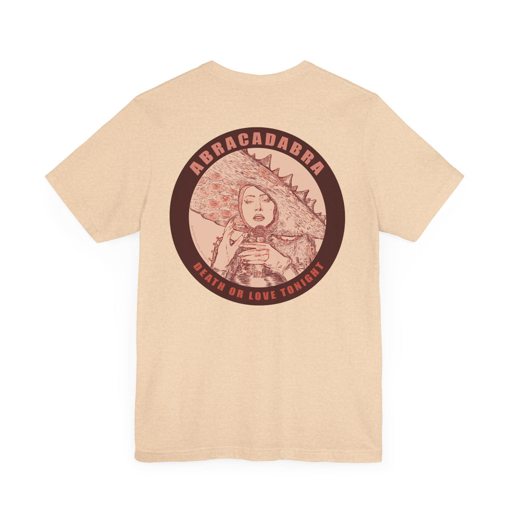 Mayhem Short Sleeve T-Shirt - Lady in Red, Death or Love Tonight, Pop Art Tee