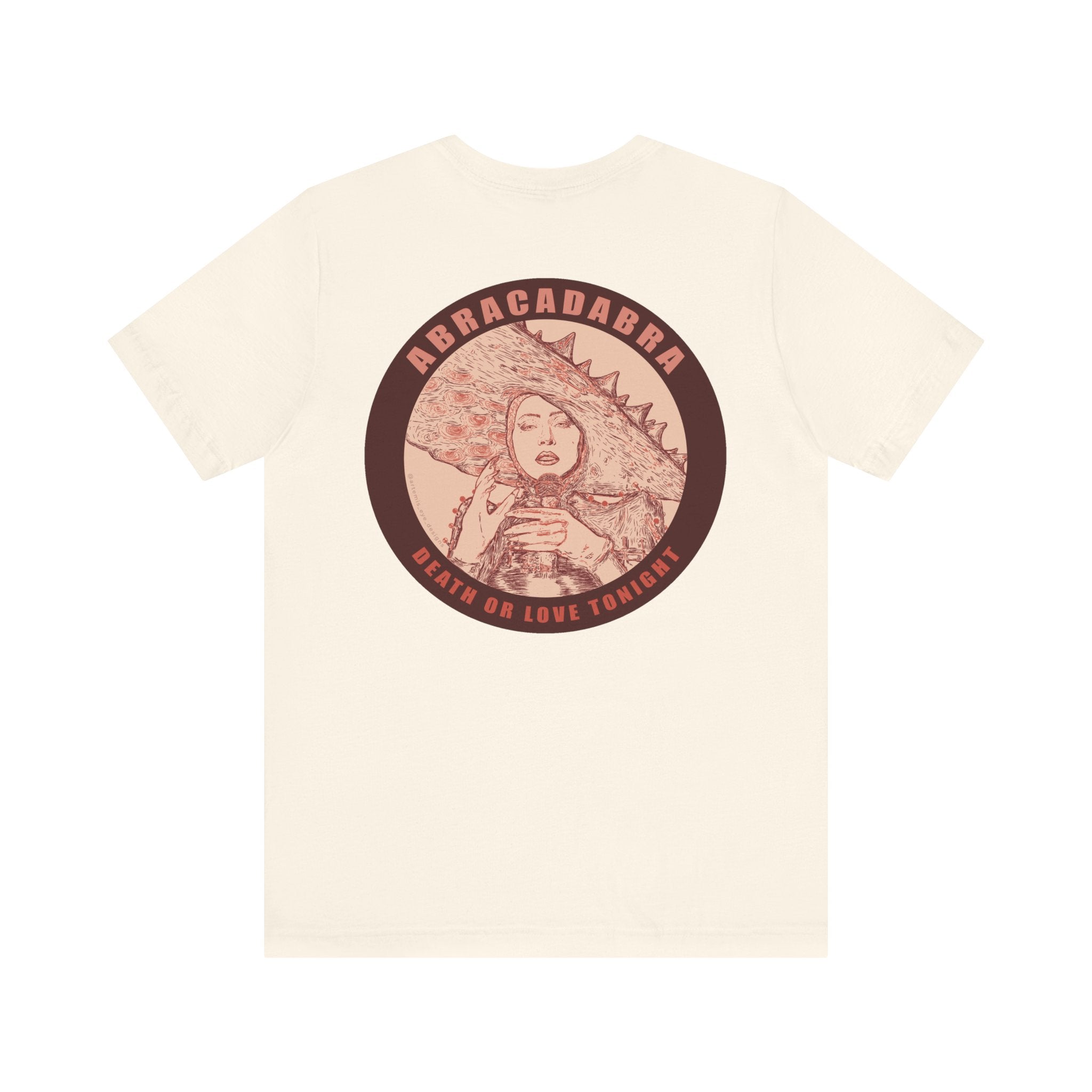 Mayhem Short Sleeve T-Shirt - Lady in Red, Death or Love Tonight, Pop Art Tee