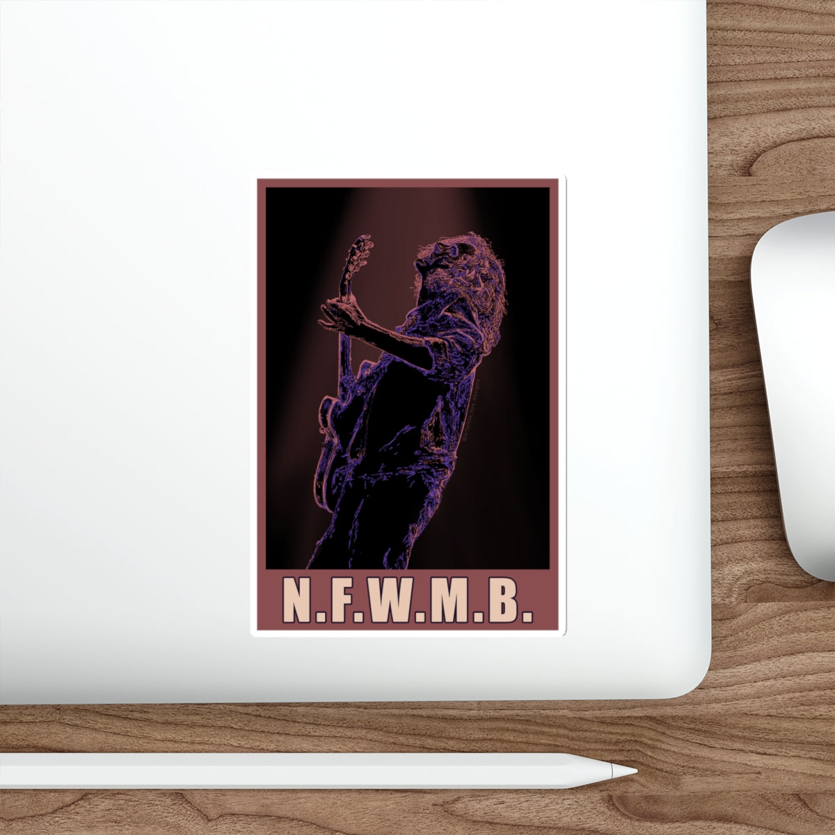 N.F.W.M.B. Die-Cut Stickers - Rock Music Vibe for Creative Souls